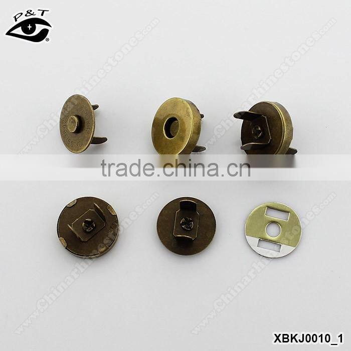 Hot sale magnet button for handbag metal magnet button for purse