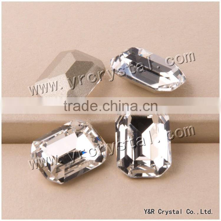 high quality pointback crystal clear crystal stone