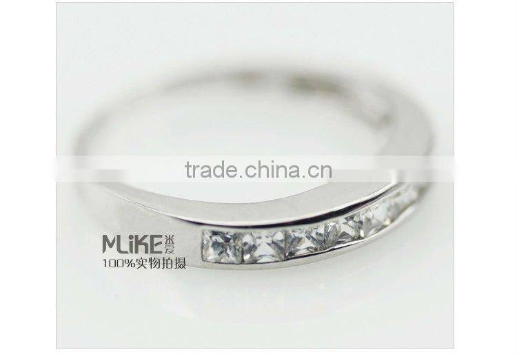 Crystal 925 Sterling silver ring M4003