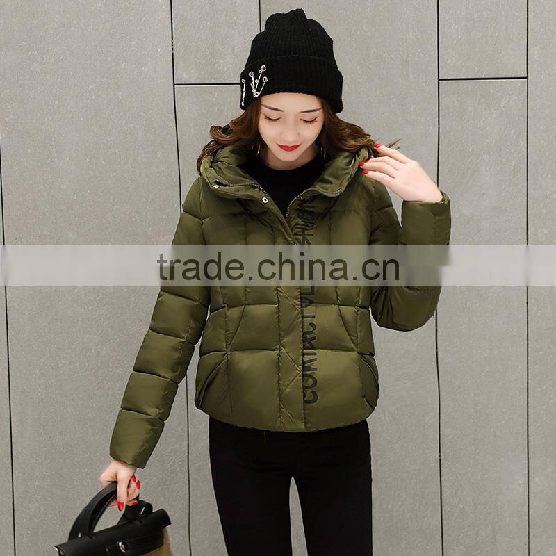 Female 2017 New Women's Winter Jacket Cotton Jacket Slim Parkas Ladies Coats