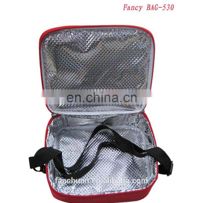 Factory Directly Polyester Red Thermal Pizza Bag