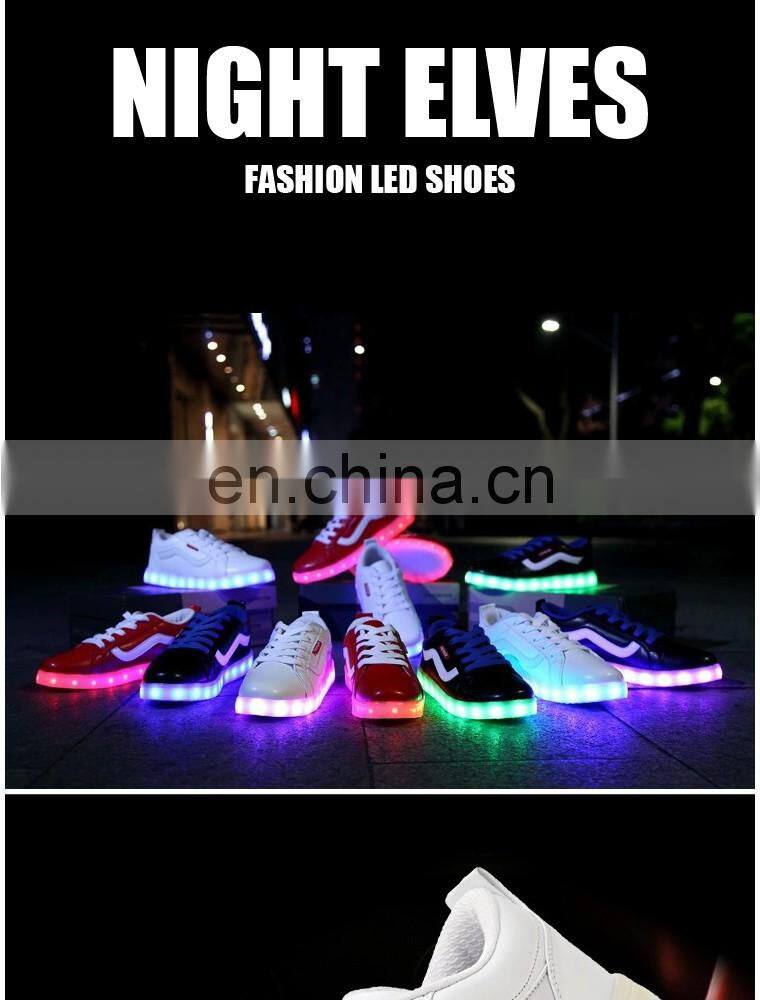 Wholesale New design Mens Womens night club shoes Large Size 46 Rechargeable Light Up LED Shoes Sneakers