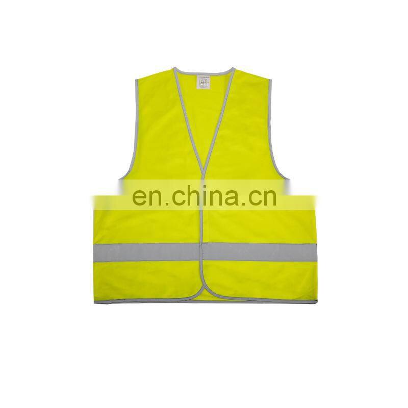 Hot sale small MOQ hi vis vest in 100% Polyester colorful reflective safety vest with EN20471
