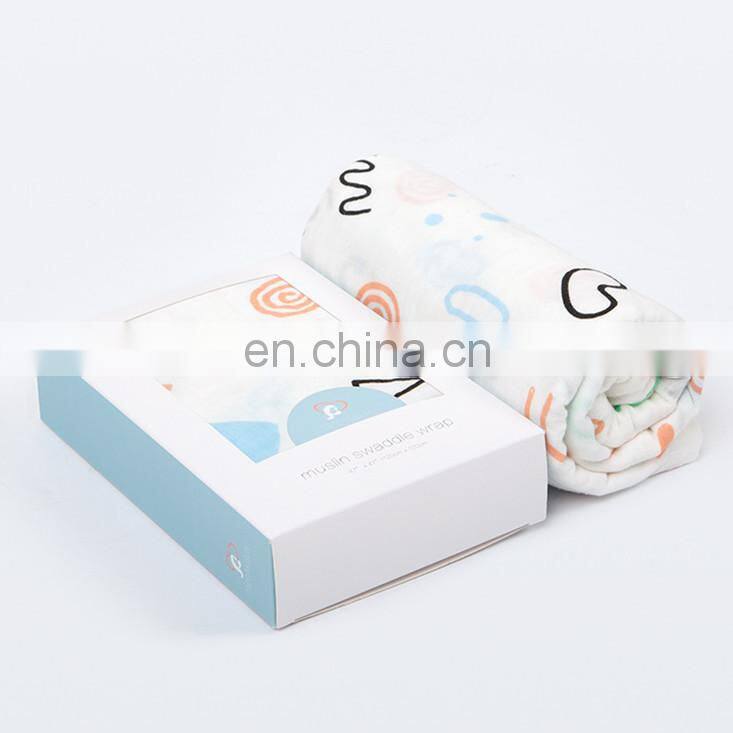 NO MOQ Cheap baby security receiving blanket warp Newborn soft muslin blanket bamboo baby swaddle