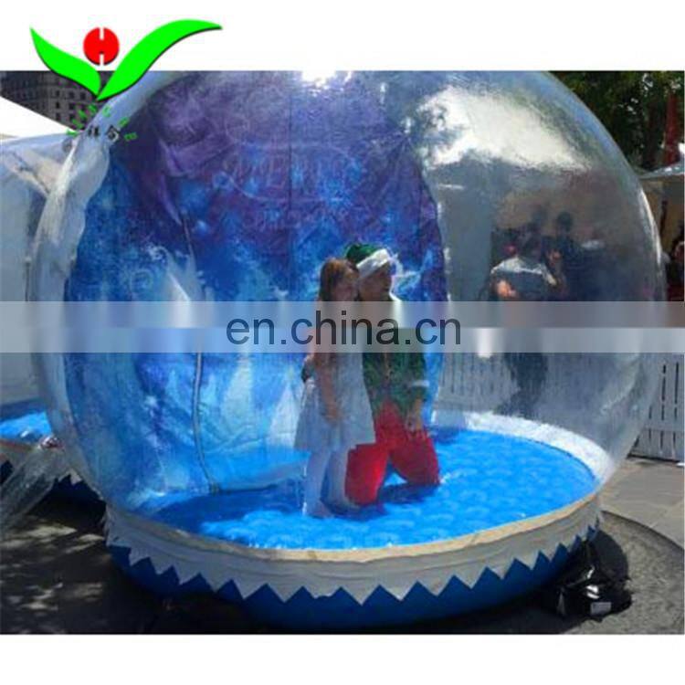 Giant santa claus christmas inflatable human size snow globe sale