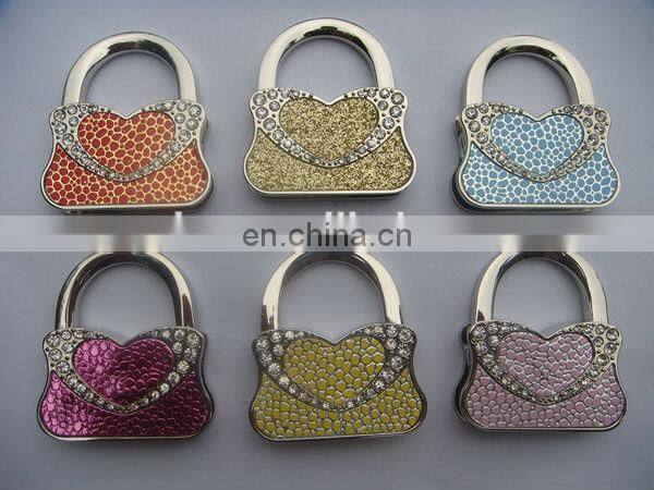 Promotional bag accessory with handbag shape foldable bag hanger