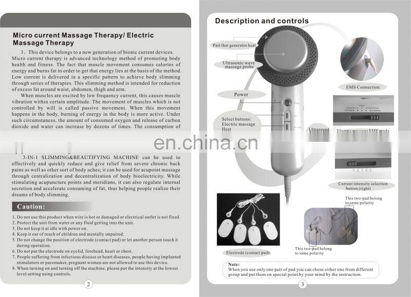 Newest 3 in 1 Ultra Shape Slimming Machine For Weight Loss Slimming Machine for Weight Loss Creams Infrared Pain Therapy