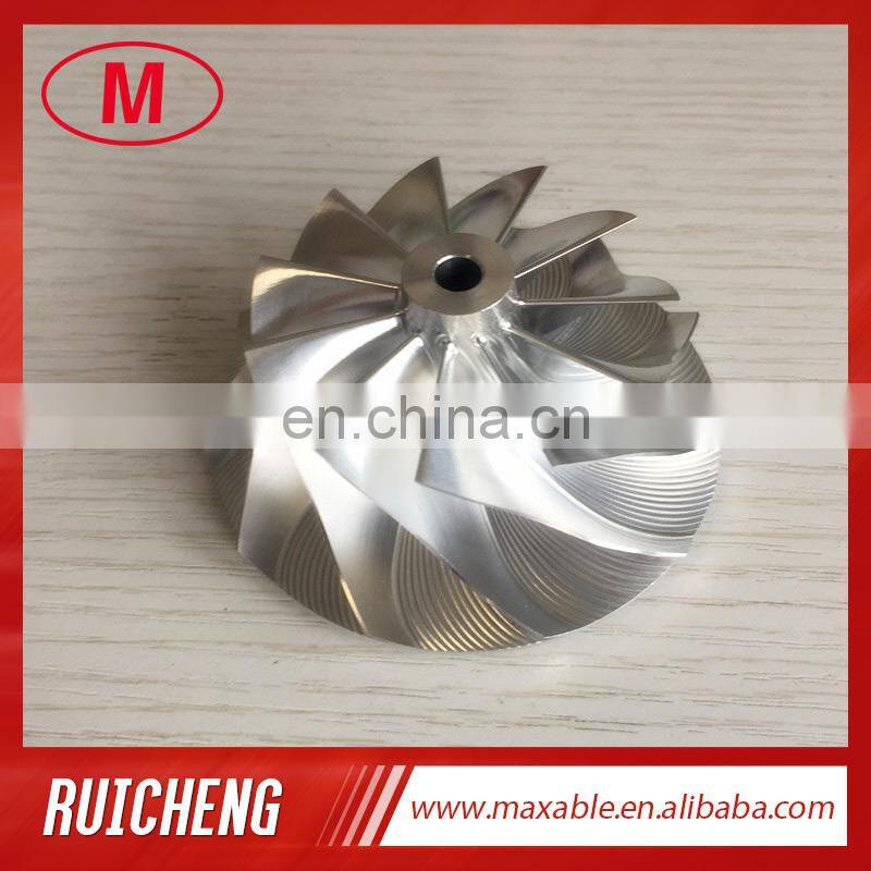 GT3037 452708-0001 11+0 blades 57.04/76.13mm bore:6.00mm turbo milling/aluminum 2618/billet compressor wheel