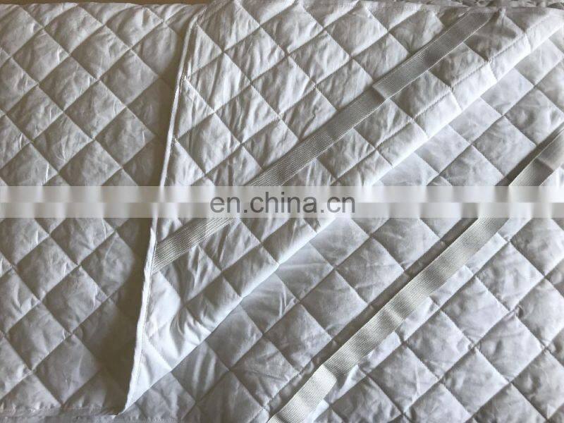soft home use Poly cotton Quilted mattress pad hotel mattress cover hotel mattress pad Hypoallergenic