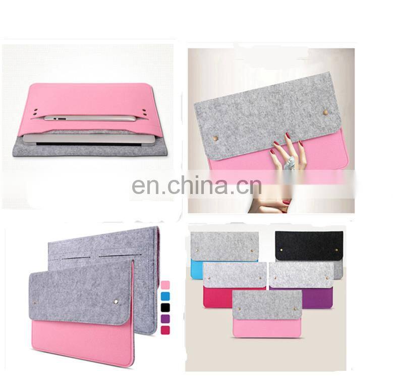 Grey Felt Laptop Sleeve Bag Protective Felt Briefcase Case