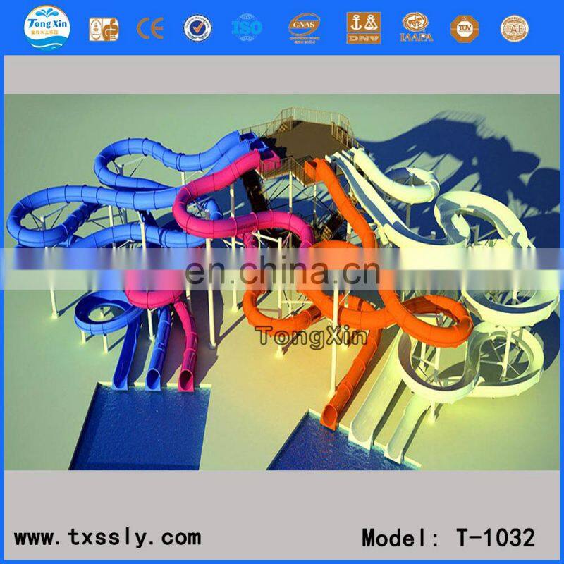 Exciting fiberglass slides factory price