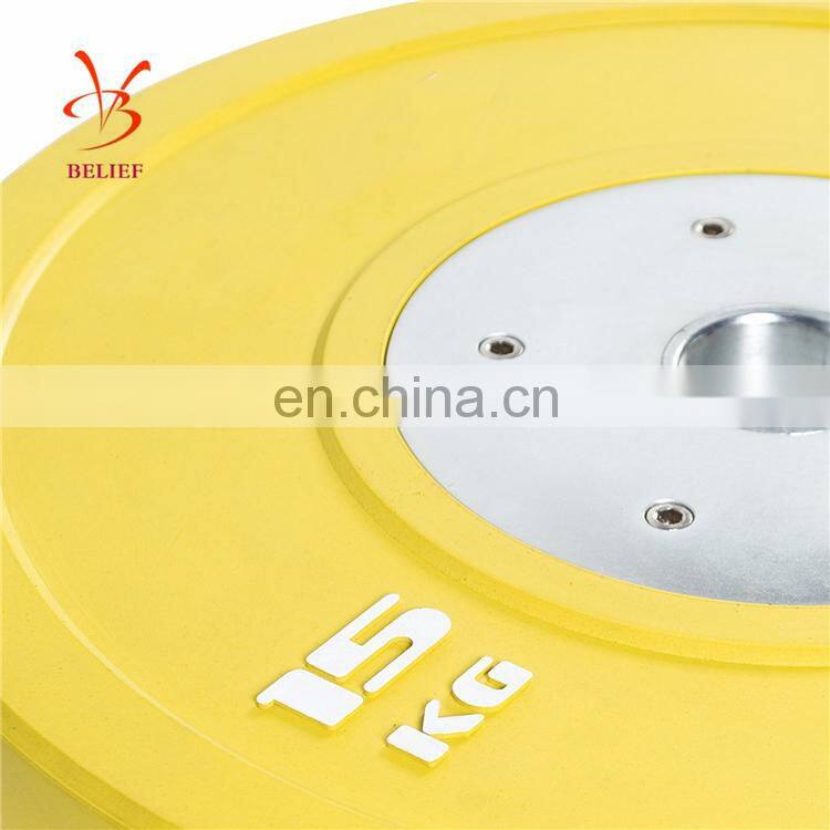 Olympics Barbell Weight Plates Rubber Gym Equipment