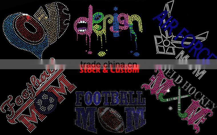 1223L China factory Christmas iron on rhinestone transfer,Christmas rhinestone iron on transfer,transfer rhinestone for dresses