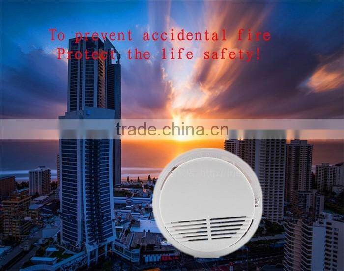 Wireless Smoke Detector Cigarette Fire Alarm Sensor Security Fire Detection System for Office Building / School / Shop