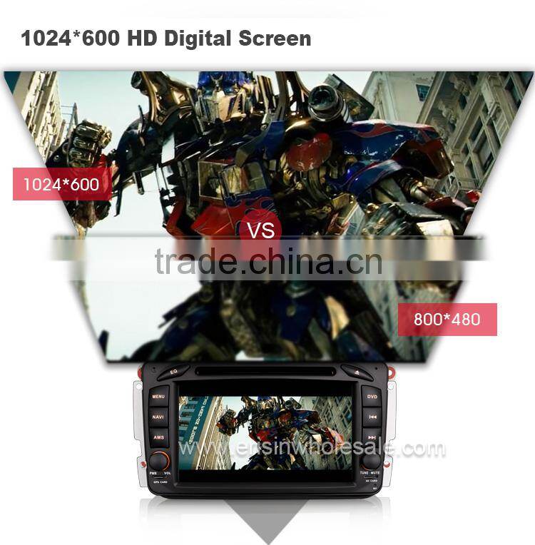 Erisin ES2507B 7" Mercedes Double Din Car DVD Player with GPS 3G WiFi Bluetooth