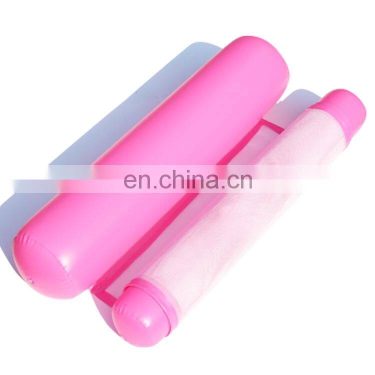 Foldable Outdoor Water Hammock Single People Increase Inflatable Beach Lounger Backrest Recliner Floating Sleeping Bed Chair