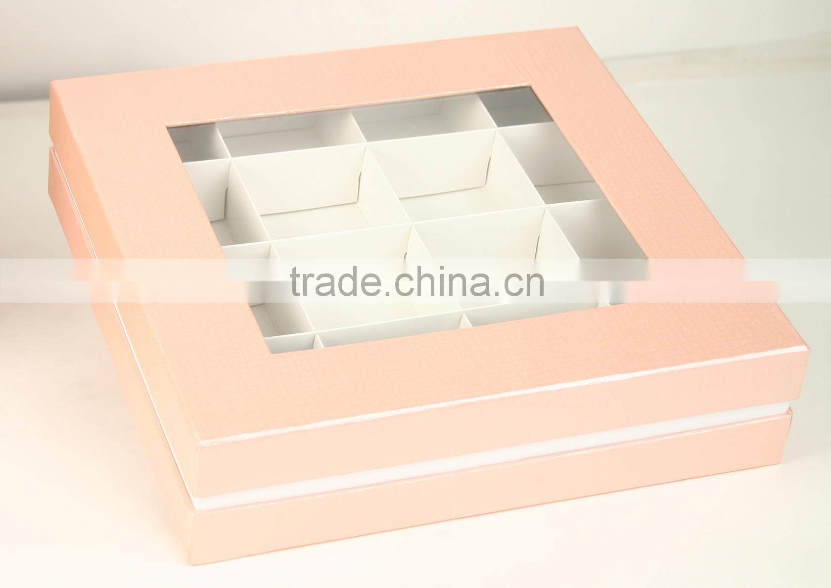 Printable OEM cheap high quality folded box paper packaging with PVC window