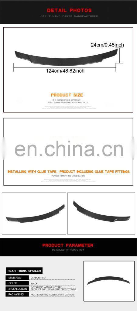 Carbon Fibre Rear Wing Spoiler for Mercedes Benz W218 CLS400 CLS500 CLS550 AMG Sedan 4-Door 2012-2017