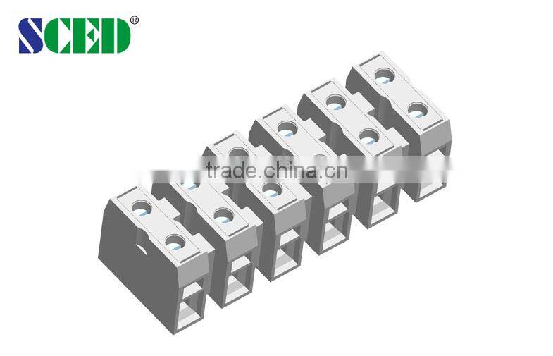 Feed Through Electrical Terminal Block Connectors UL CE 30A Pitch 12.00mm