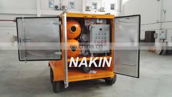 Mobile type transformer oil filtration machine
