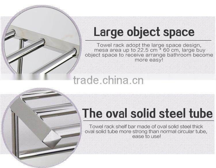 WESDA Houseware good quality stainless steel and glass bathroom shelf