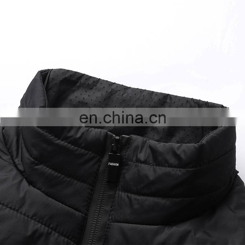 USD Smart Large Size Casual Stand Collar Heating Waistcoat