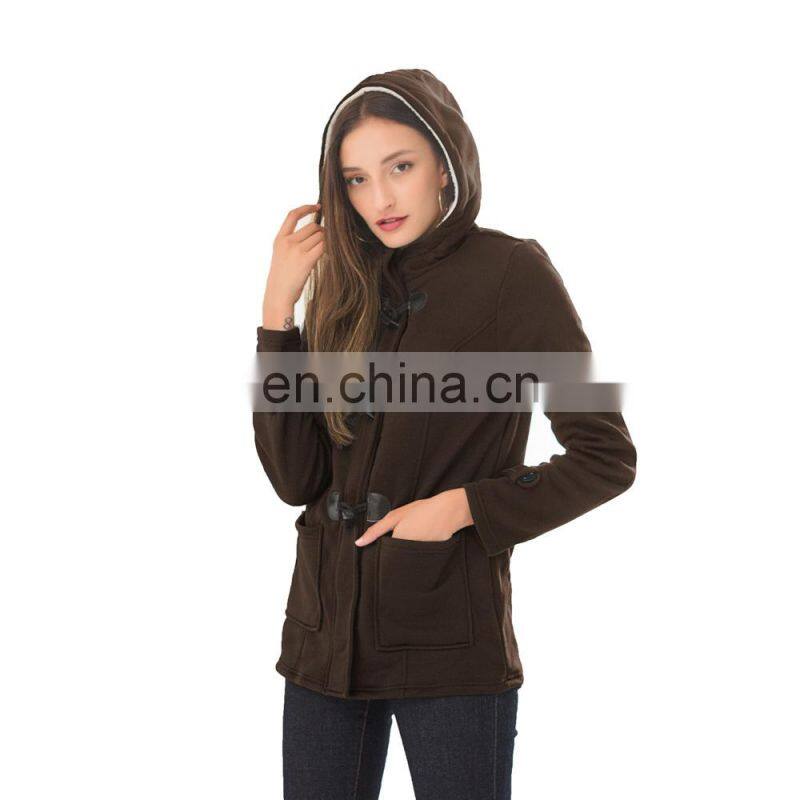 Wholesale custom women's jackets Mid-length Long sleeve Casual and comfortable Autumn and winter Loose Sports coat