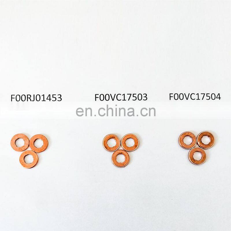 China NICE F00VC17504/F00VC17503 Copper Washer/General Rail Diesel Injector Gasket 2.5 CRDi F00VC17504 338134A000 Injector Seal