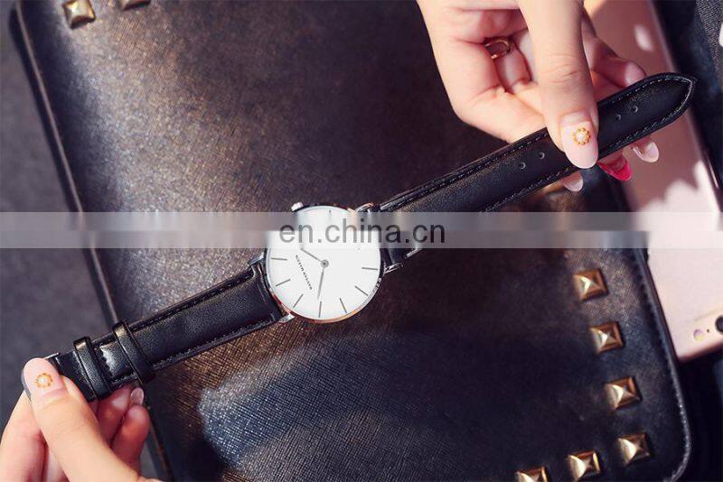HHannah Martin CB36 Fashion Women Watches Casual Leather Waterproof Wristwatch Elegant Quartz Watch Women