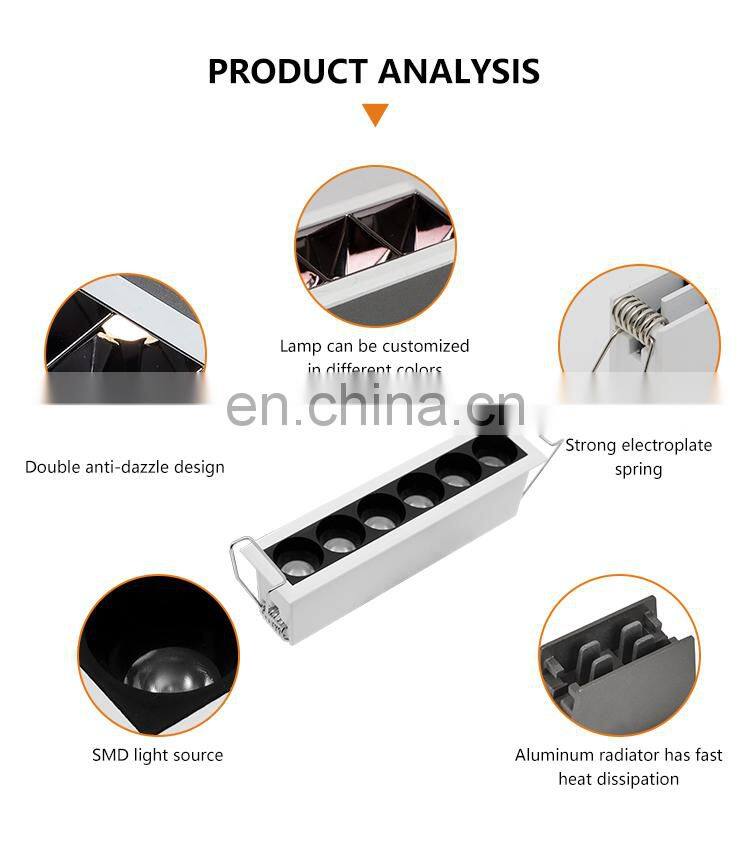 Experienced Suppliers Easy Installation Square Down Light Aluminum 5Watt LED Grille Lamp