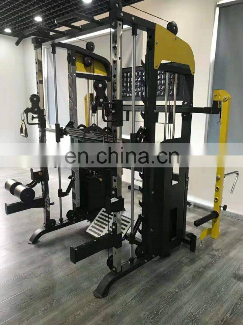 multi functional smith gym machine multi trainer with shoulder press arm exercise