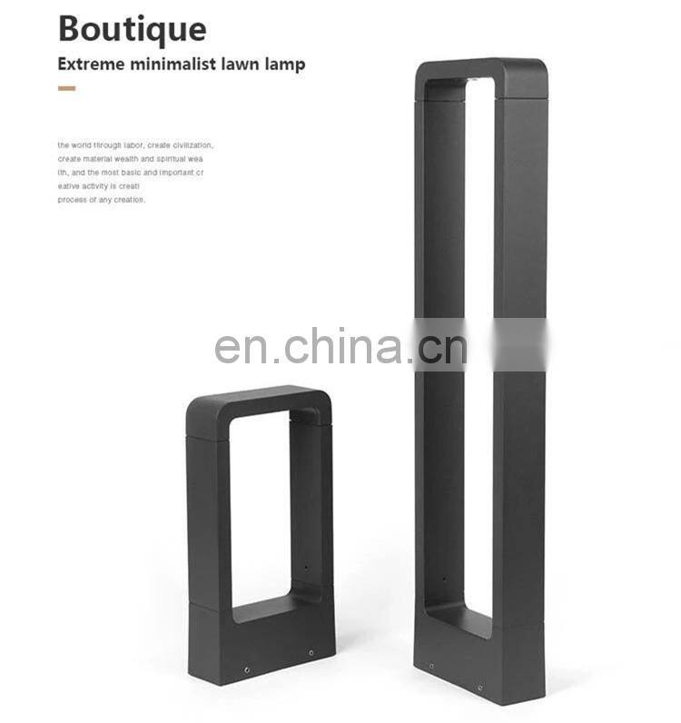 110V 220V Aluminum IP65 Outdoor 600MM Lawn Lamp 7W 12W 15W LED Bollard Garden Light