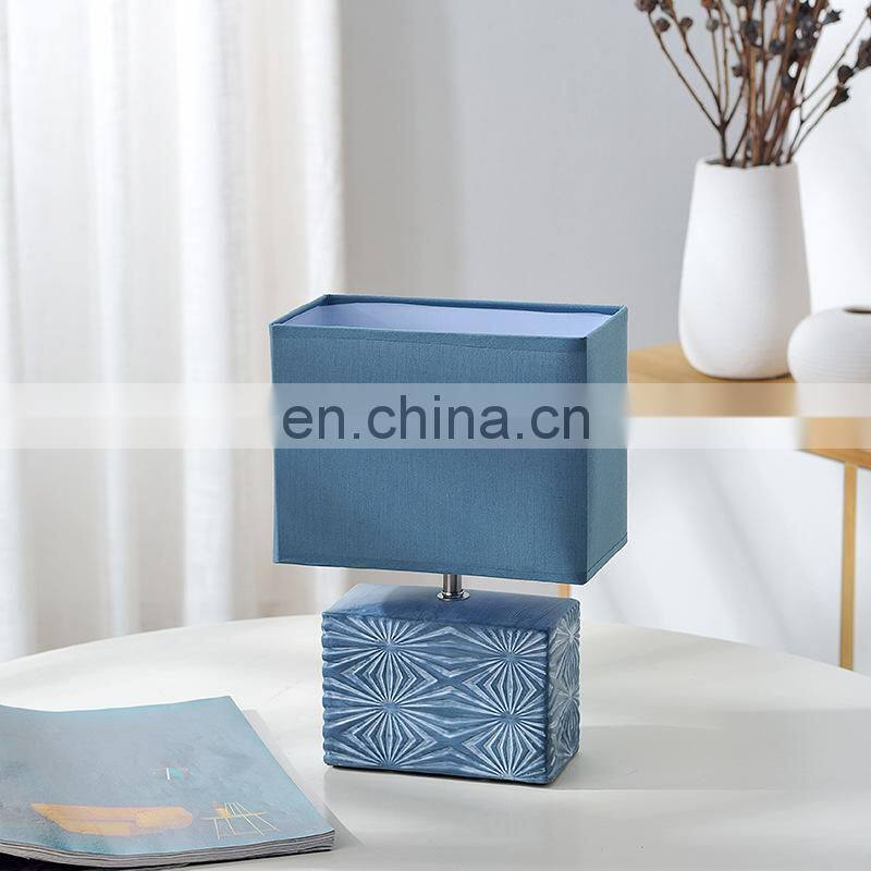 American desk lamp ceramic simple modern warm wedding room ins bedroom bedside lamp