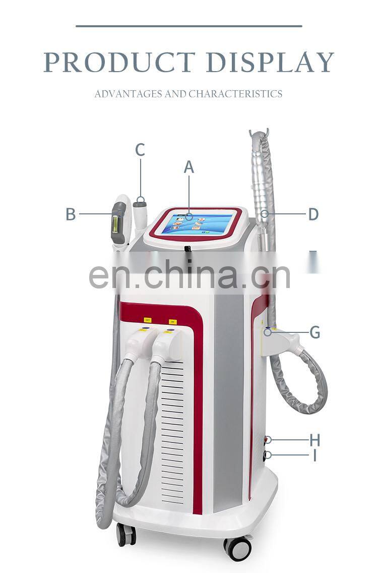 3 IN 1 OPT Elight IPL Permanent Hair Removal RF Yag Laser Tattoo Removal Machine picosur