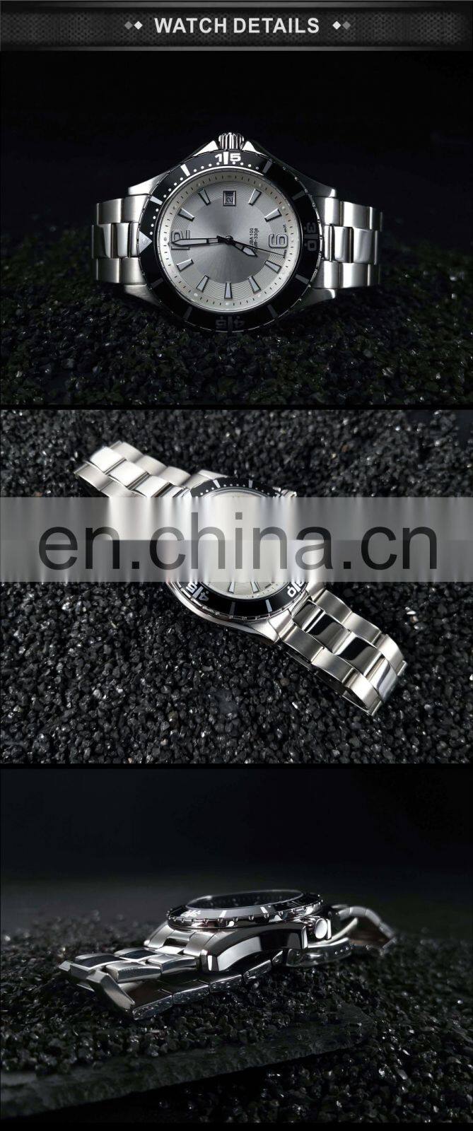 Custom Relogio Masculino Low Moq Men Dive Watches Relojes Hombre Steel Bracelet Waterproof Watch Luxury Quartz Watch Men