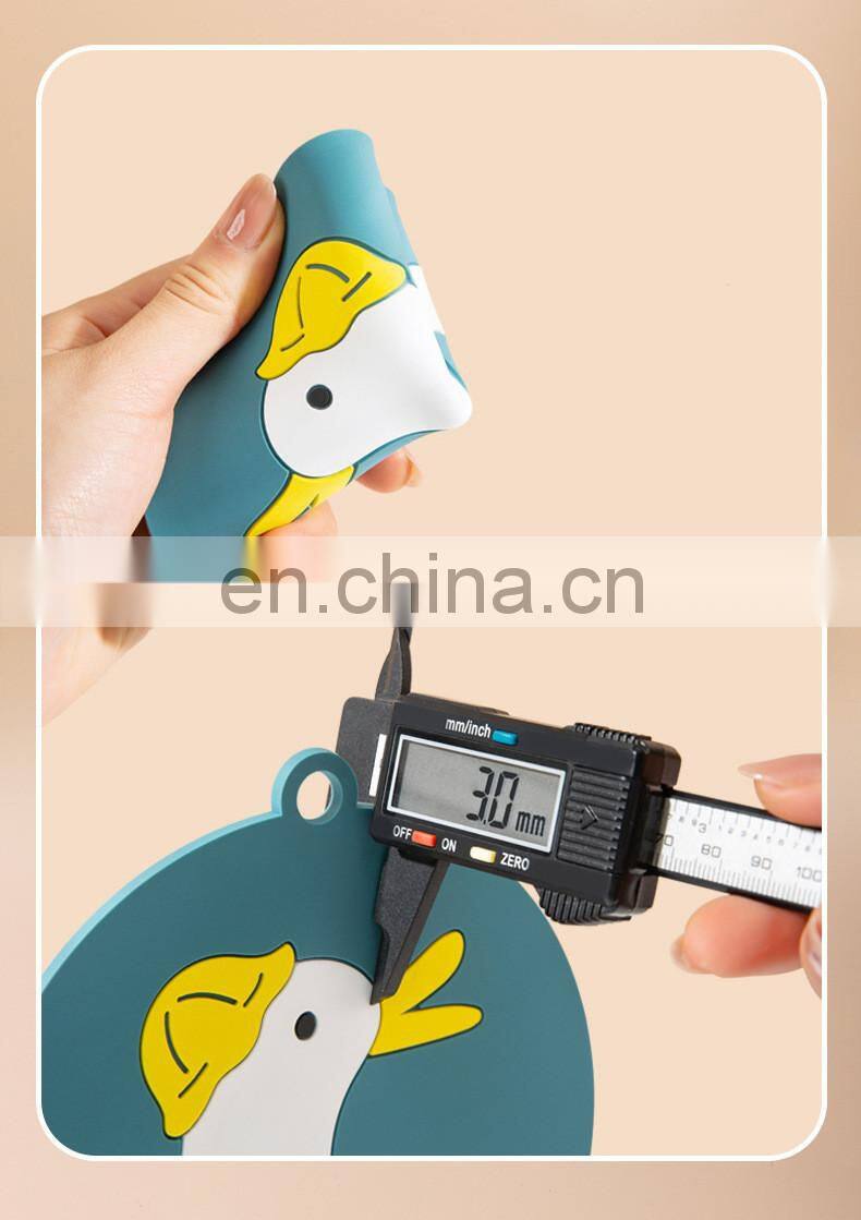 Heat Insulation Non-slip Coffee Table Cup Mats Pad Placemat Cartoon Silicone Coaster Kitchen Accessories