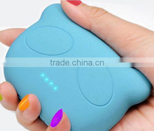 LED lighting panda 5200mah portable external battery charger for iphone