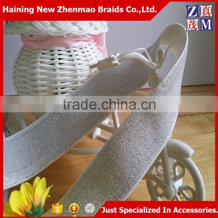 Wholesale Zhejiang custom woven gold elastic band