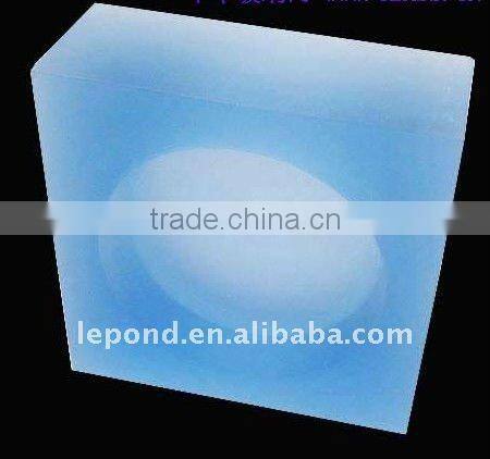 Parallel light glass block for decoration clear or colored 190*190*80 glass blocks