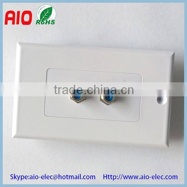 ICC Component HDMI couple Connector Audio/Video, F-Type Decora Insert wall plate