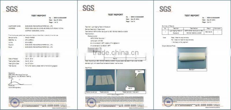 Diverse gram high quality 100% virgin wood pulp paper from fatory