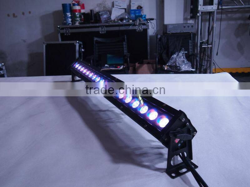12W*18 uniform color mixing 1 meter waterproofr led bar wall washer for stage outdoor led wall washer led stripe outdoor