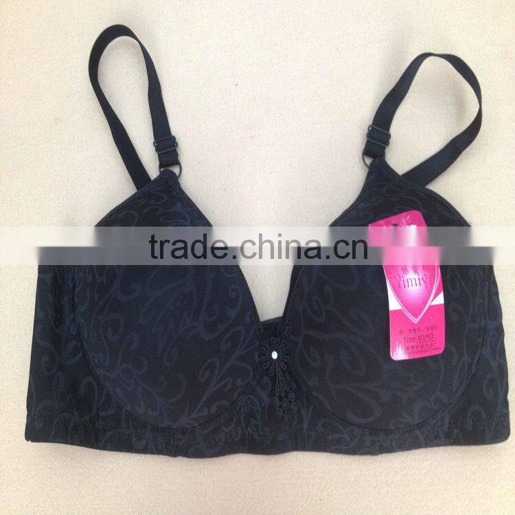 0.93USD USD 36-42C Cup High Quality Adjustable Fashional Ladies Sexy Bra Without Rim Inside, Push Up Bra (gdwx177)
