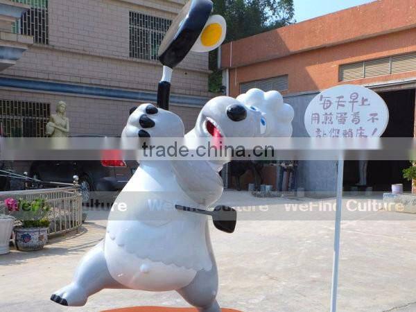 Funny Backkom Cartoon FRP Art Sculpture