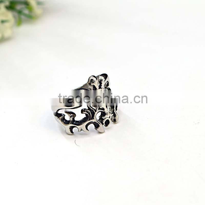 New stainless steel jewelry rings titanium silver 316l stainless steel rings