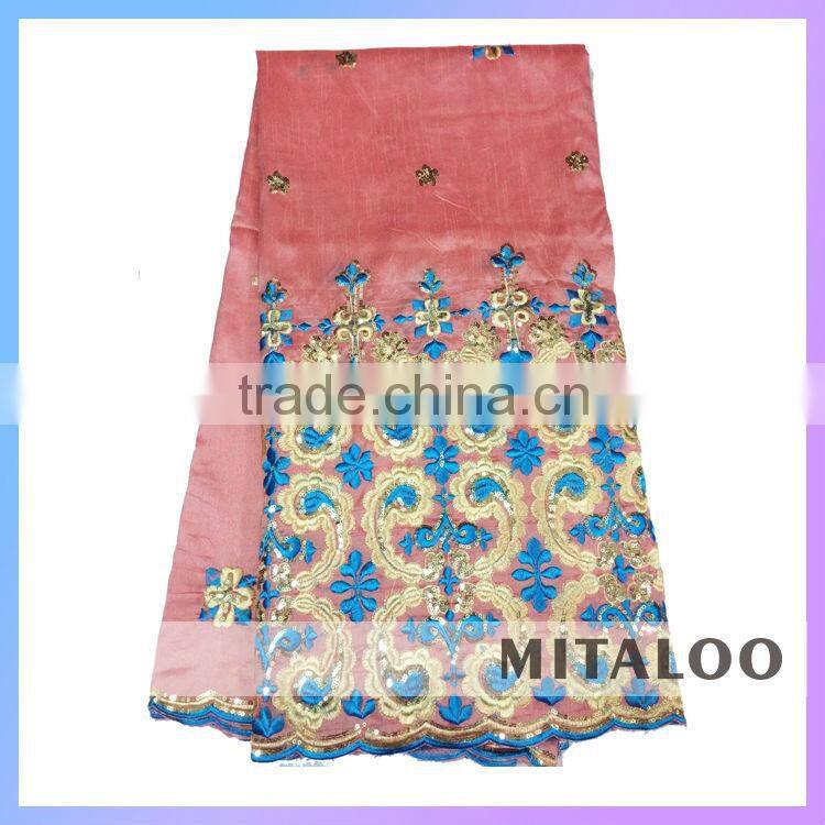 Mitaloo Quality Warranty Oem Nigerian George Fabric Wholesales African George Lace