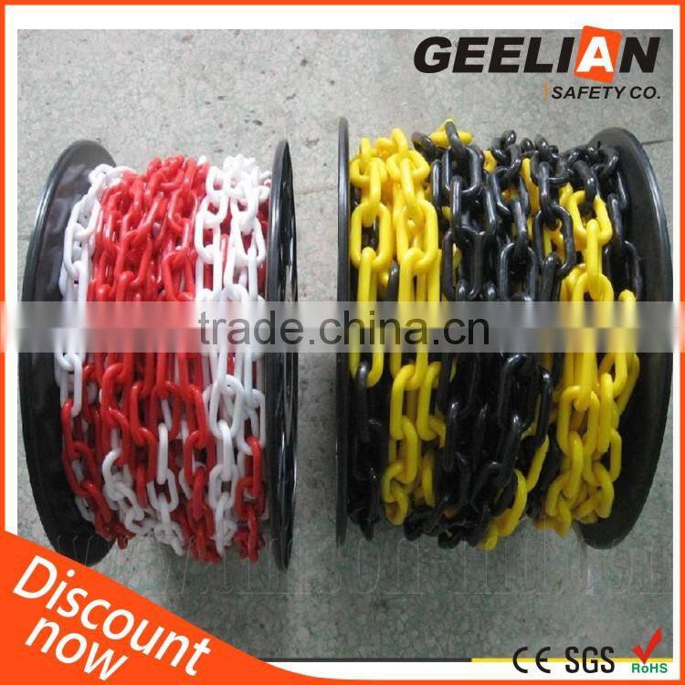 Linked with Traffic Bollard Quick Removable Road Caution Chain with Traffic Cone