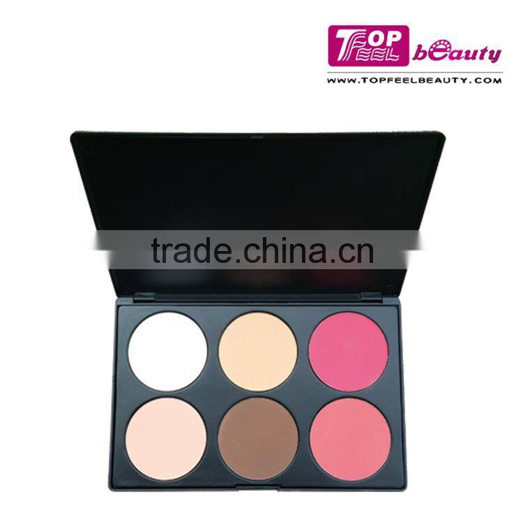 6 multi Colors contour palette makeup palette