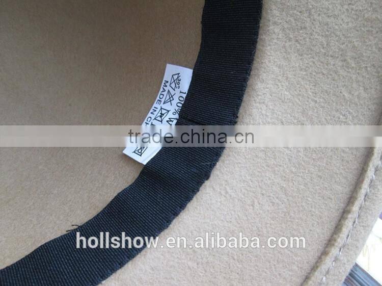 British Style Bowknot Ribbon Dome Wool Felt Elegant Charm Women Church Hat