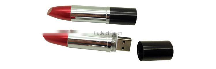 lipstick flashdrive usb drives 16gb flash drive for gift hot sale for wholesale